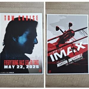 Double Sided Mission Impossible Movie Poster Limited Edition